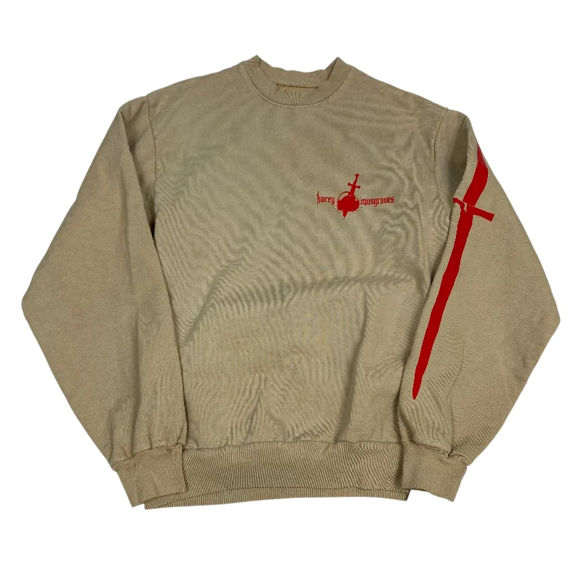 Men's Hoodies with Sublimated GraphicsSweatshirt Crewneck By Kacey Musgraves In Brown, Size: S Men's Hoodies with Sublimated GraphicsSweatshirt Crewneck By Kacey Musgraves In Brown, Size: S