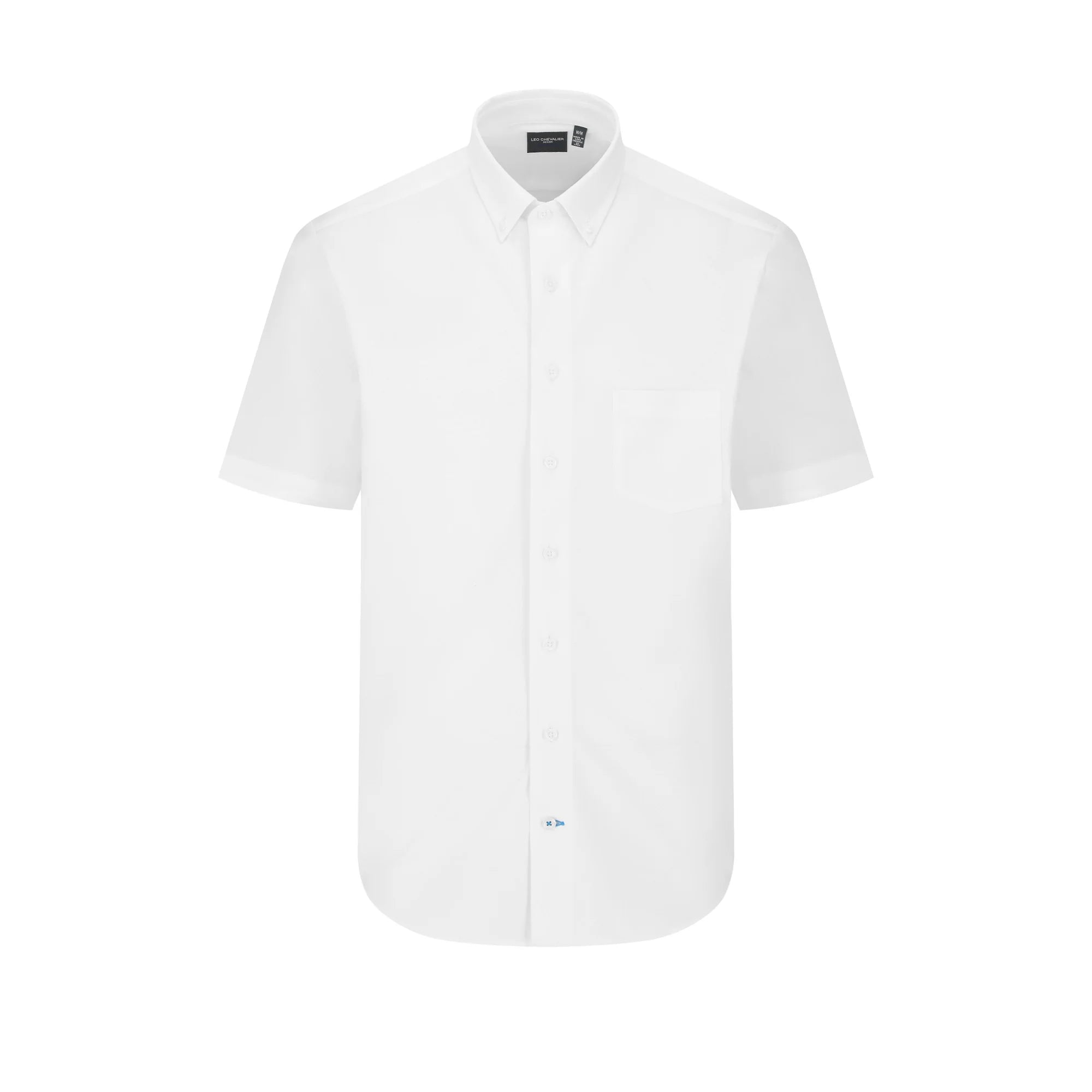 Men's Tab-Collar Shirts for a Crisp LookLeo Chevalier Short Sleeve Sport Shirt White Pique Knit - 622392/QT 0100 Men's Tab-Collar Shirts for a Crisp LookLeo Chevalier Short Sleeve Sport Shirt White Pique Knit - 622392/QT 0100