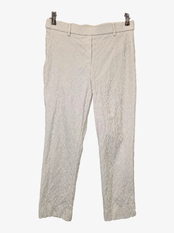 Cool Men's JeansAssorted Brands Milk White Textured Stretch Pants Size S