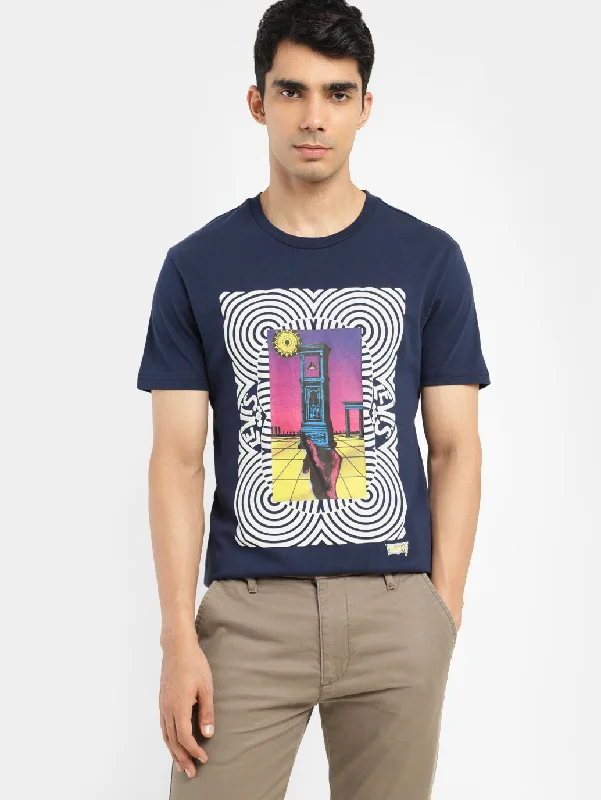 Men's Shirts with Pocket SquaresMen's Graphic Print Slim Fit T-shirt