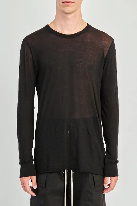 Casual Men's Bomber JacketsRick Owens Basic LS T in Black