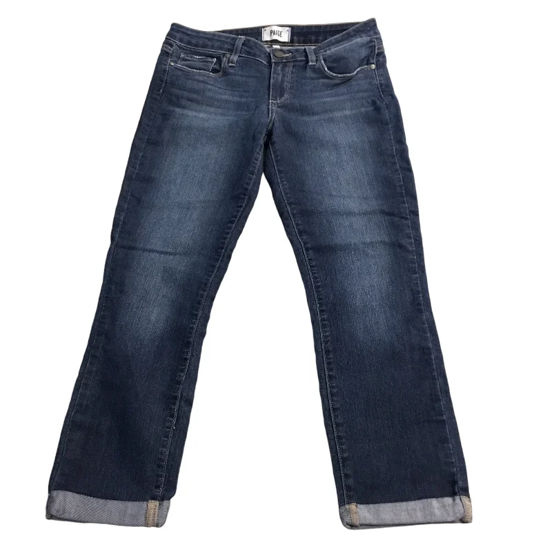 Men's Jeans with Embroidered LogosJeans Designer By Paige In Blue Denim, Size: 6