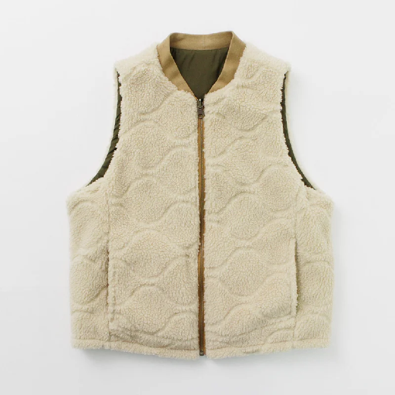 Stylish Men's Biker JacketsFNOR / Quilted Sheepskin Boa MIL Vest