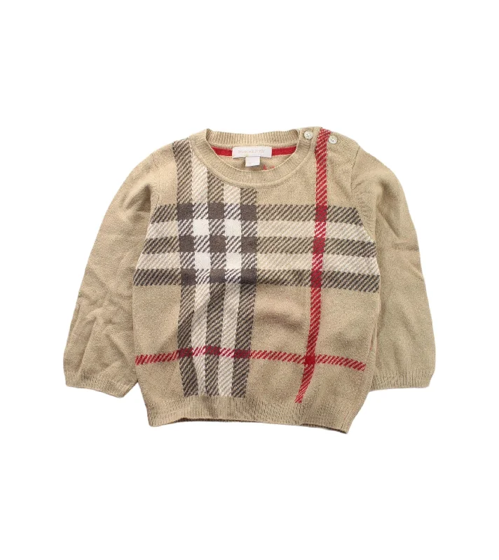 Men's Sweaters with Raglan SleevesBurberry Knit Sweater 6-12M