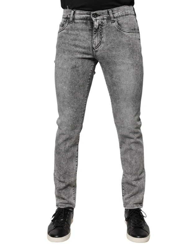 Men's Jeans with Stretch FabricDolce & Gabbana Logo Plaque Cotton Slim Fit blue Men's Jeans Men's Jeans with Stretch FabricDolce & Gabbana Logo Plaque Cotton Slim Fit blue Men's Jeans