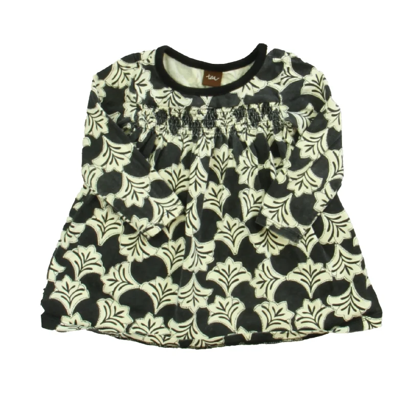 Men's Tab-Collar Shirts for a Crisp LookTea Girls Black | Ivory Long Sleeve Shirt