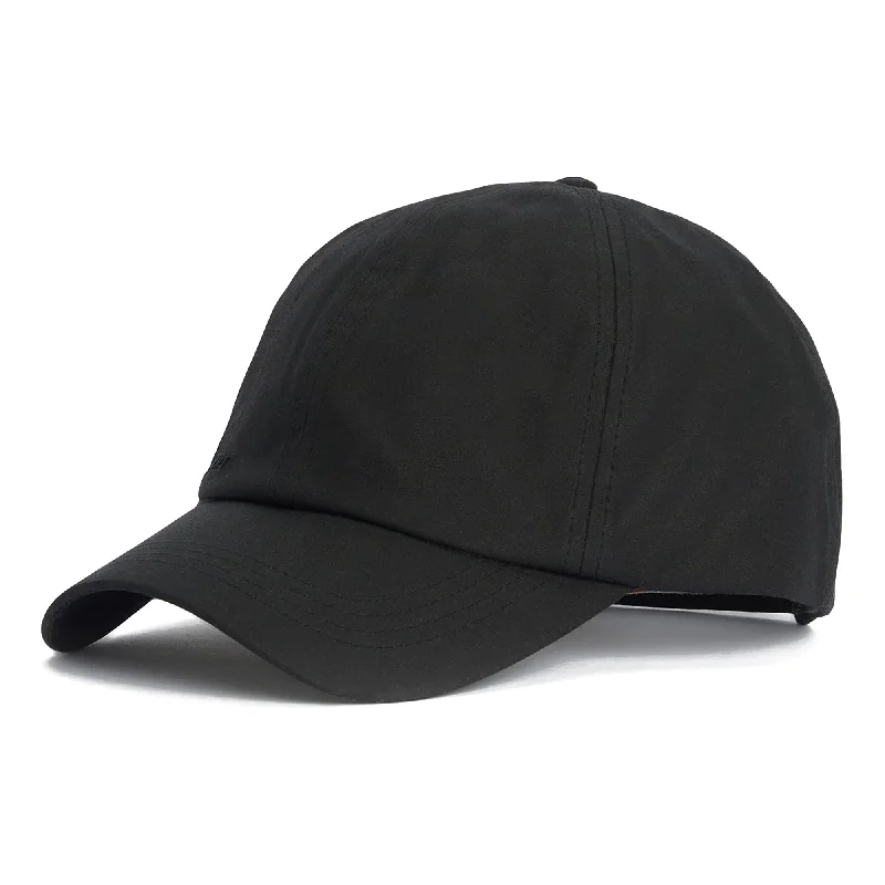 Rainproof Bucket HatsBarbour Wax Sports Cap - Black