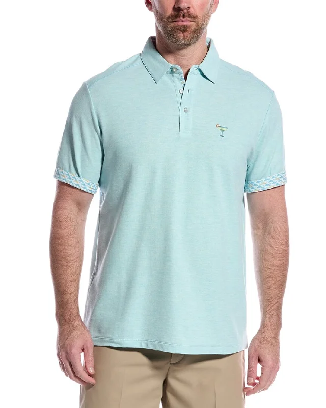 Men's Shirts with Raw-Edge HemlinesTommy Bahama Cocktail Mixer Five O'clock Polo Shirt