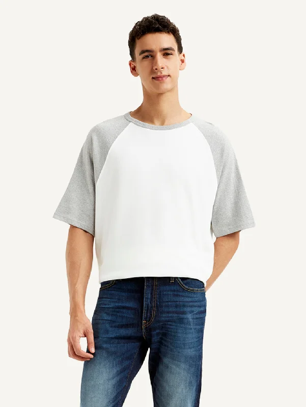 Men's Shirts with Raw-Edge HemlinesMen's Colorblock Loose Fit T-shirt