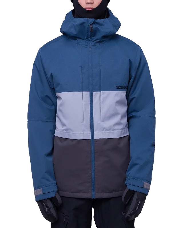 Versatile Men's Pea Coats686 Men's Smarty 3 In 1 Form Snow Jacket - Orion Blue Colorblock Versatile Men's Pea Coats686 Men's Smarty 3 In 1 Form Snow Jacket - Orion Blue Colorblock