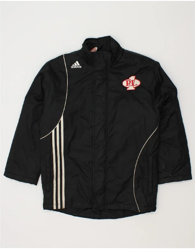 Men's Coats with Adjustable HemsADIDAS Boys Windbreaker Jacket 11-12 Years Medium Black Polyester Men's Coats with Adjustable HemsADIDAS Boys Windbreaker Jacket 11-12 Years Medium Black Polyester