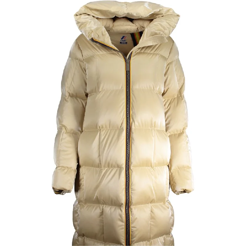 Men's Coats with Multi-Pocket DesignBeige Polyester Jackets & Coat