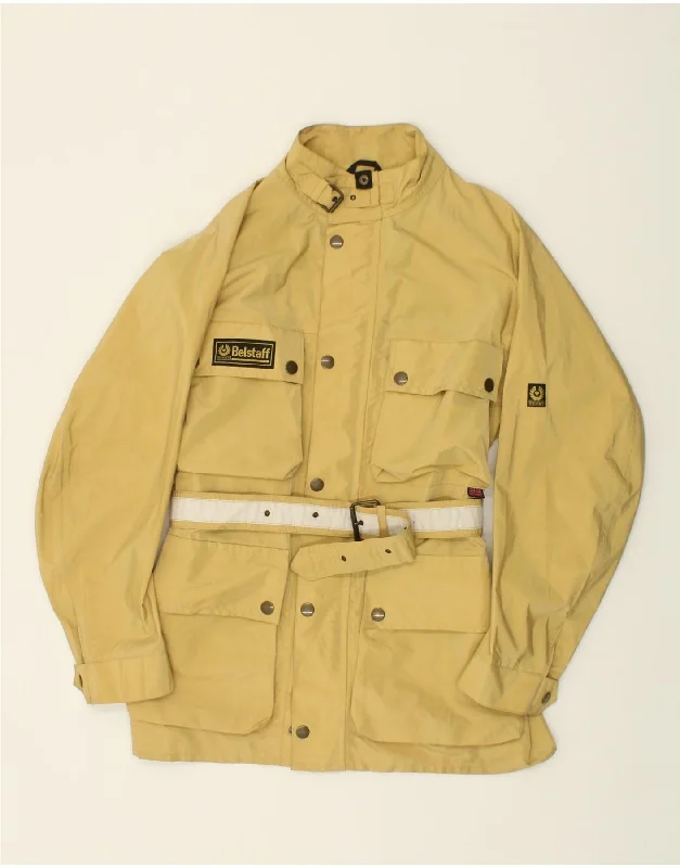 Men's Coats with Removable LiningsBELSTAFF Mens Utility Jacket UK 38 Medium Yellow Nylon Men's Coats with Removable LiningsBELSTAFF Mens Utility Jacket UK 38 Medium Yellow Nylon
