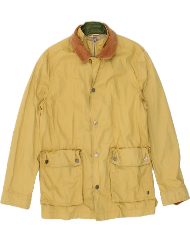 Durable Men's Car CoatsBEN SHERMAN Mens Windbreaker Jacket UK 38 Medium Yellow Cotton Durable Men's Car CoatsBEN SHERMAN Mens Windbreaker Jacket UK 38 Medium Yellow Cotton