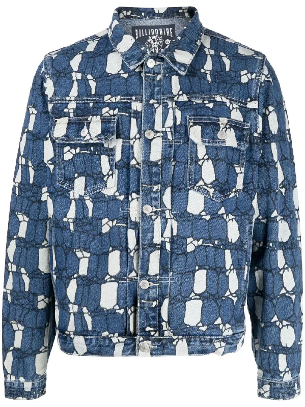 Men's Coats with Contrast StitchingBillionaire Jackets Blue