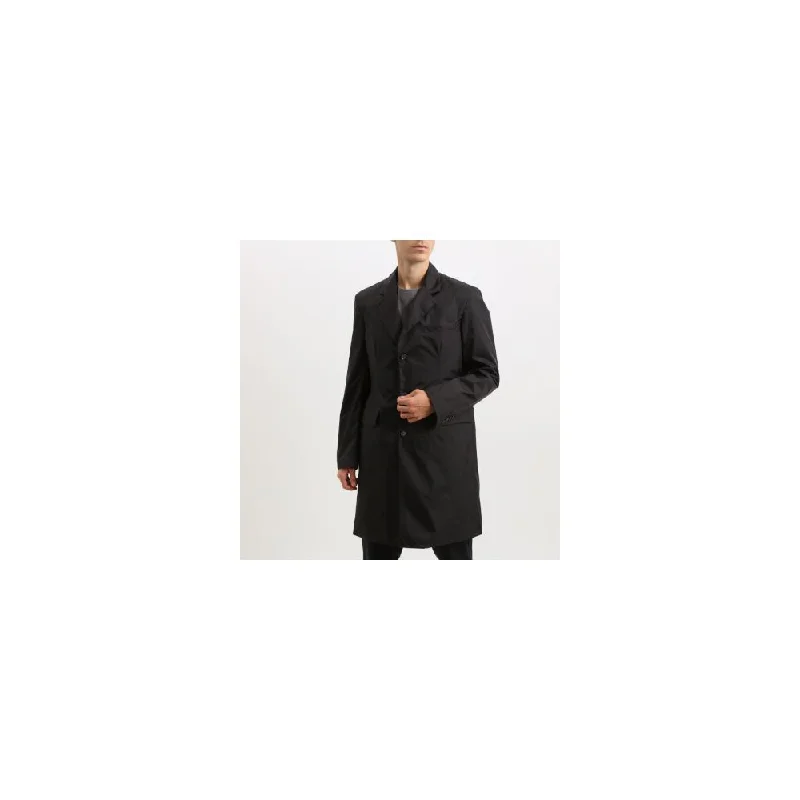 Men's Coats for HikingBlack Polyester Jacket