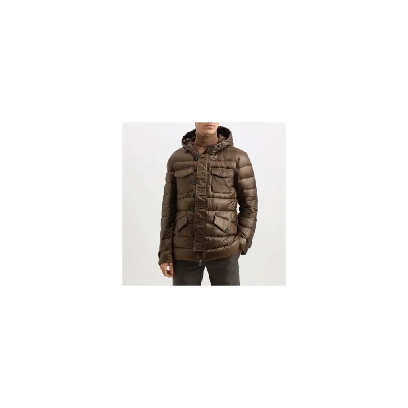 Men's Coats for BikingBrown Polyamide Jacket