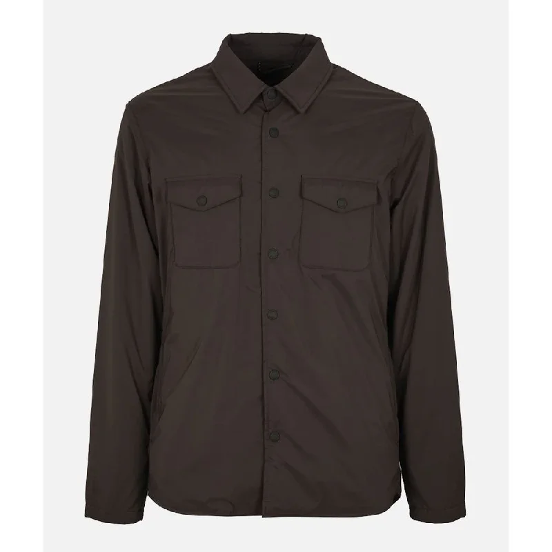 Men's Coats Made in ItalyBrown Polyester Jacket