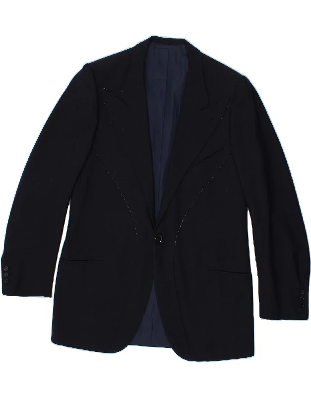 Trendy Men's Anorak JacketsBRUNO DE ANGELIS Mens 1 Button Blazer Jacket UK 40 Large Navy Blue Trendy Men's Anorak JacketsBRUNO DE ANGELIS Mens 1 Button Blazer Jacket UK 40 Large Navy Blue