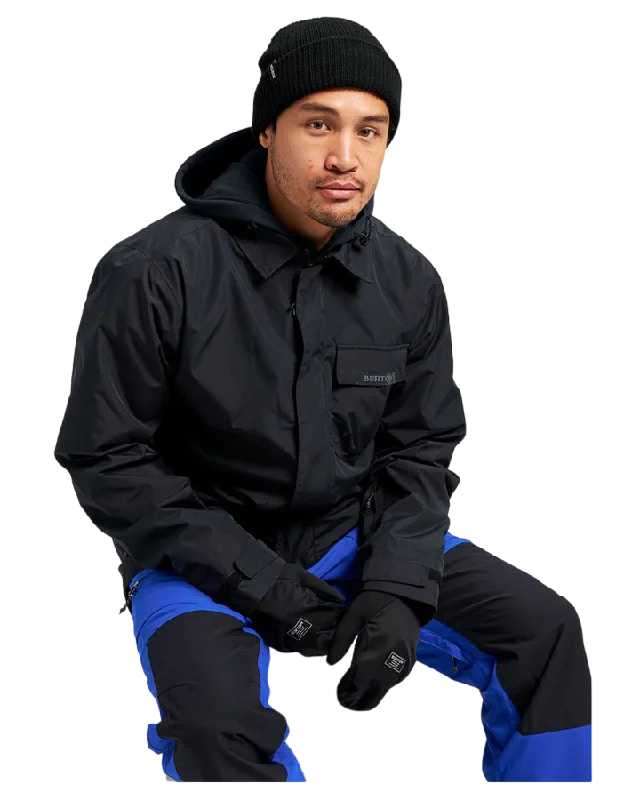 Men's Coats with Magnetic ClosuresBurton Mens Dunmore 2L Jacket - True Black - 2022
