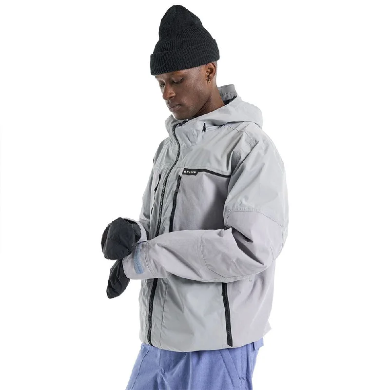 Men's Coats with Relaxed FitsBurton Men's Frostner 2L Snow Jacket - Silver Sconce
