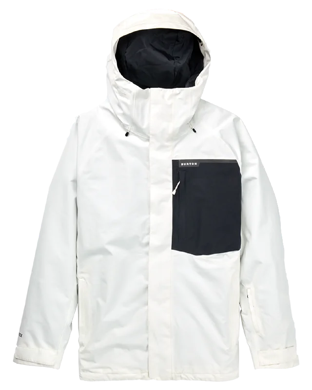 Men's Coats for BikingBurton Men's Powline Gore-Tex 2L Snow Jacket - Stout White/True Black Men's Coats for BikingBurton Men's Powline Gore-Tex 2L Snow Jacket - Stout White/True Black