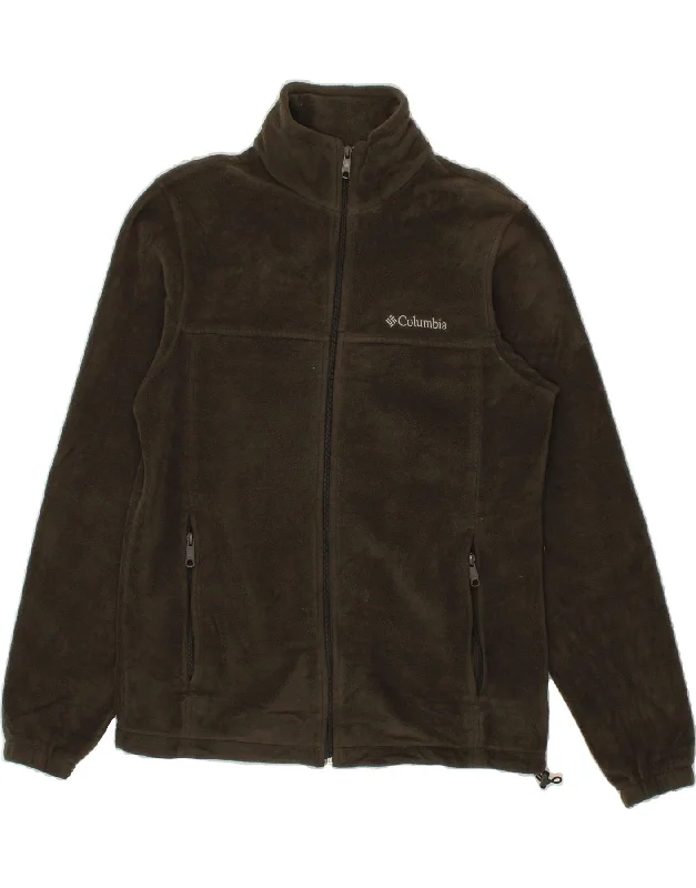 Men's Coats for WalkingCOLUMBIA Mens Fleece Jacket UK 38 Medium Khaki Polyester