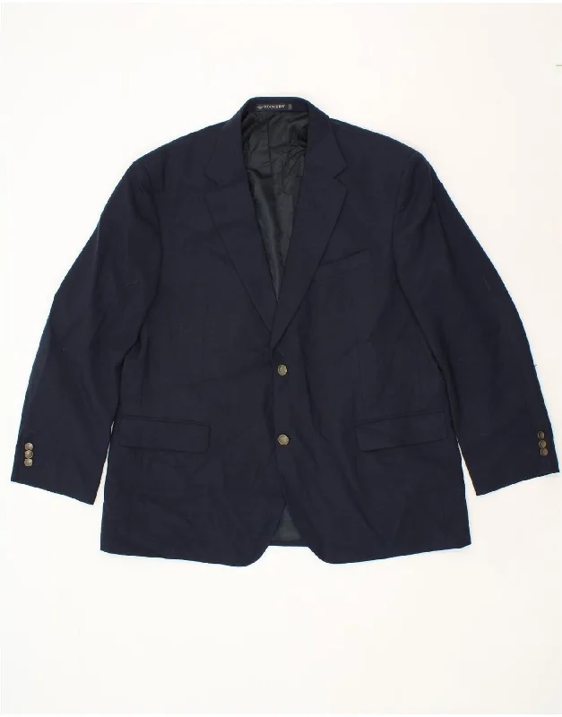 Men's Coats for Snowy WeatherDOCKERS Mens 2 Button Blazer Jacket UK 46 3XL Navy Blue Polyester Men's Coats for Snowy WeatherDOCKERS Mens 2 Button Blazer Jacket UK 46 3XL Navy Blue Polyester