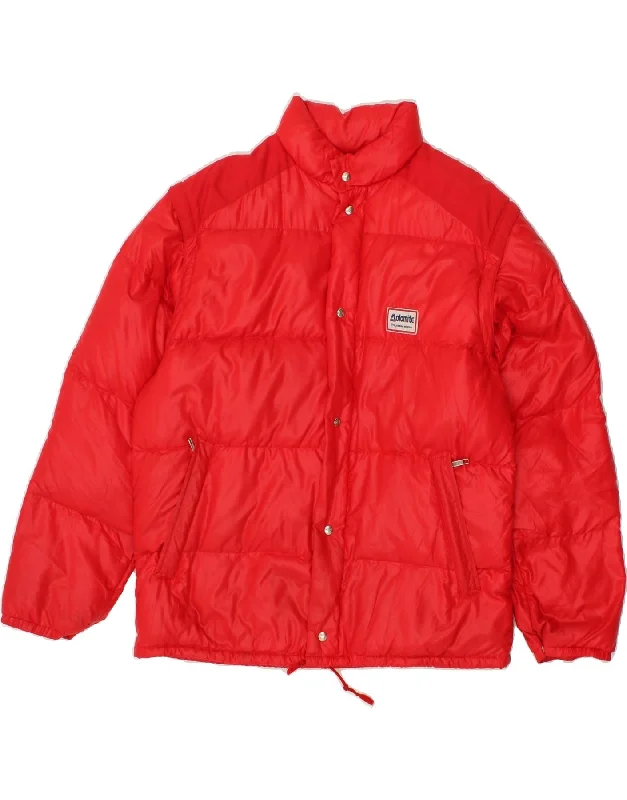 Men's Coats with Slim FitsDOLOMITE Mens Padded Jacket UK 36 Small Red Polyamide