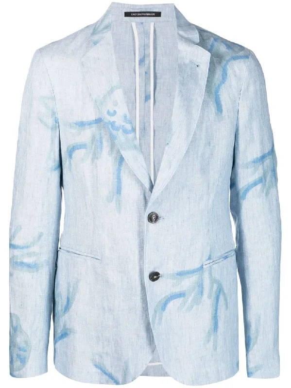 Comfortable Men's ParkasE 'clat Jackets Clear Blue