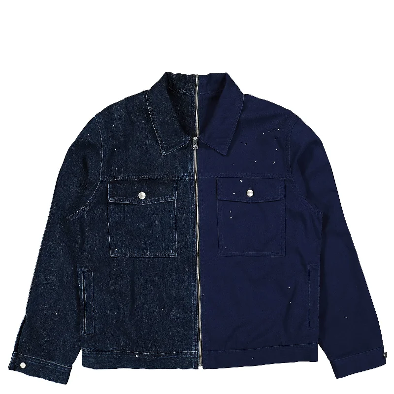 Men's Coats with Patchwork DesignsMix Jacket