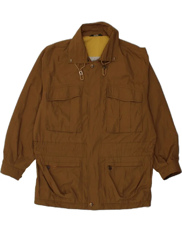 Men's Coats with Military InfluenceFACIBA Mens Utility Jacket IT 54 2XL Brown Polyester Men's Coats with Military InfluenceFACIBA Mens Utility Jacket IT 54 2XL Brown Polyester