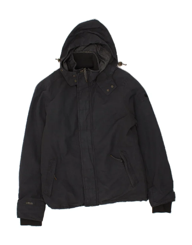 Designer Men's OvercoatsFAT FACE Mens Hooded Windbreaker Jacket UK 36 Small Navy Blue Nylon Designer Men's OvercoatsFAT FACE Mens Hooded Windbreaker Jacket UK 36 Small Navy Blue Nylon