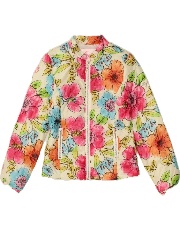Unique Men's Flight JacketsGAUDI Girls Bomber Jacket 9-10 Years Multicoloured Floral Polyester Unique Men's Flight JacketsGAUDI Girls Bomber Jacket 9-10 Years Multicoloured Floral Polyester
