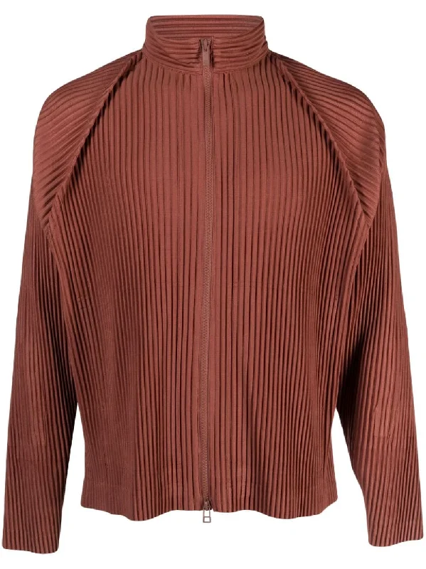 Men's Coats with Water-Repellent FabricHomme Plisse' Issey Miyake Jackets Brown