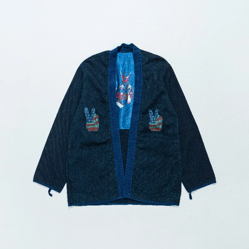 Classic Men's Trench CoatsIDG DO-GI Canvas Sha-Ka Jacket (Freedom) - Indigo