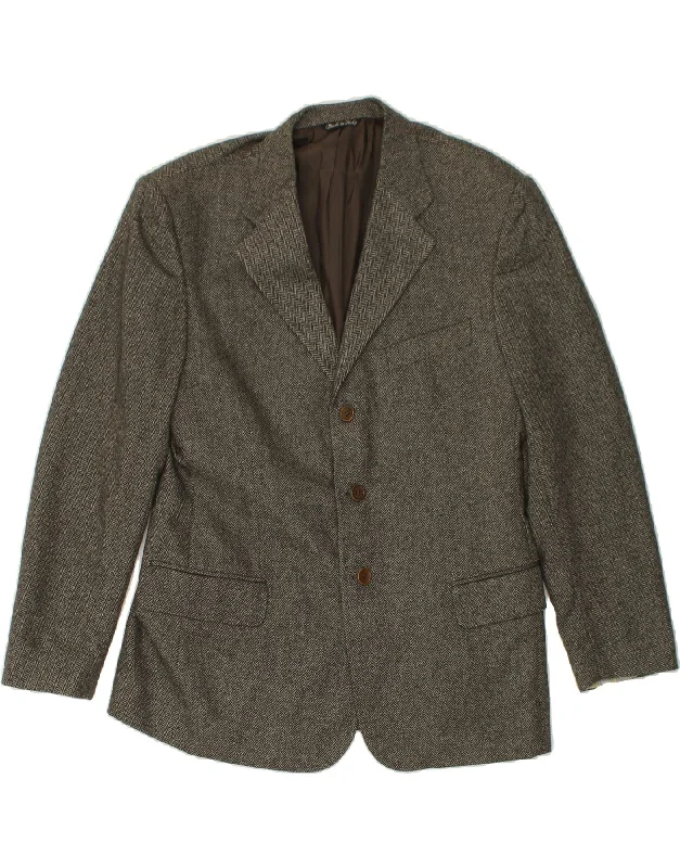 Men's Coats without LiningLORO PIANA Mens 3 Button Blazer Jacket IT 54 2XL Grey Chevron Cashmere Men's Coats without LiningLORO PIANA Mens 3 Button Blazer Jacket IT 54 2XL Grey Chevron Cashmere