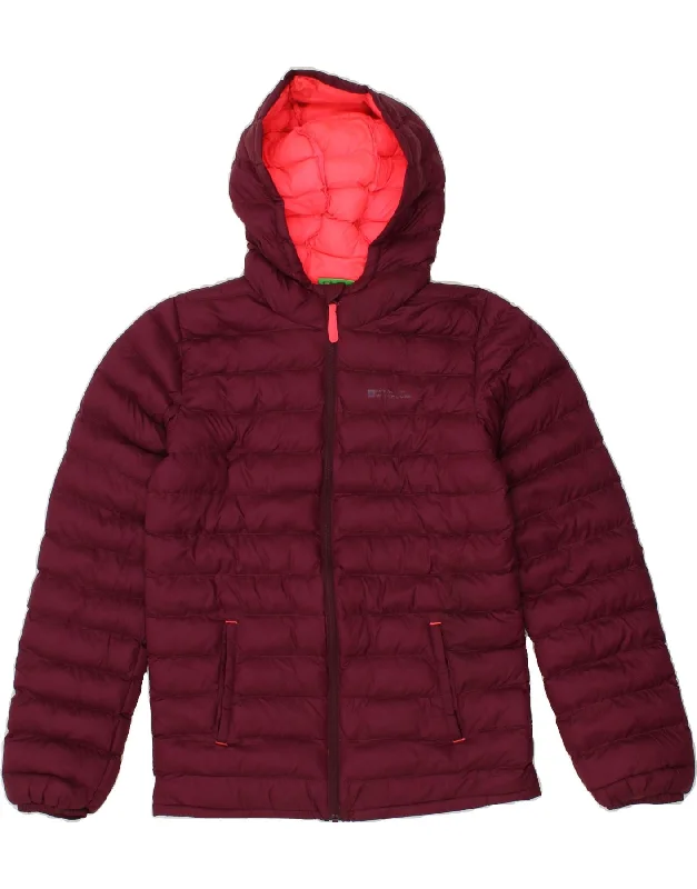 Casual Men's Bomber JacketsMOUNTAIN WAREHOUSE Girls Hooded Padded Jacket 12-13 Years Maroon Nylon Casual Men's Bomber JacketsMOUNTAIN WAREHOUSE Girls Hooded Padded Jacket 12-13 Years Maroon Nylon