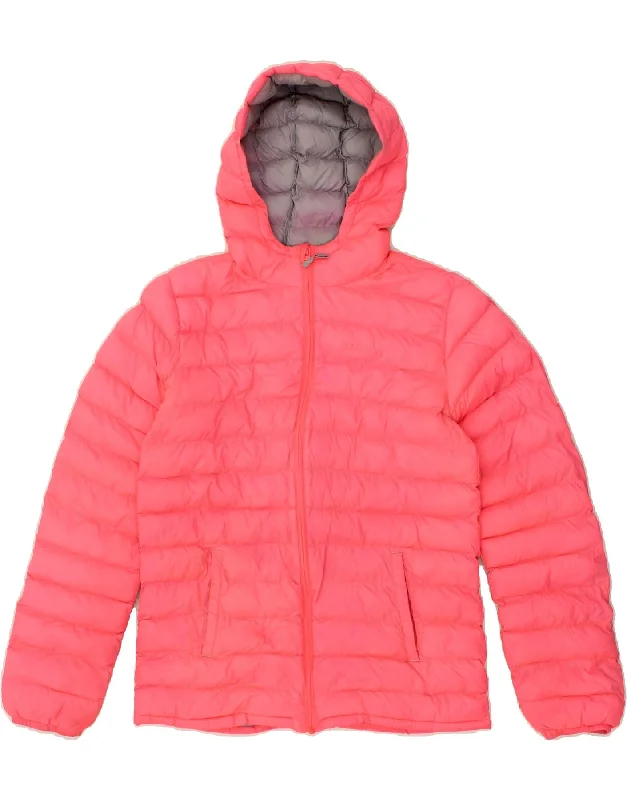Weather-Resistant Men's CoatsMOUNTAIN WAREHOUSE Girls Hooded Padded Jacket 12-13 Years Pink Nylon Weather-Resistant Men's CoatsMOUNTAIN WAREHOUSE Girls Hooded Padded Jacket 12-13 Years Pink Nylon