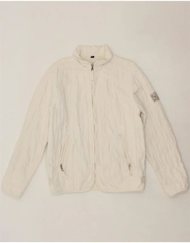 Men's Coats with Embroidered DetailsMURPHY & NYE Mens Quilted Jacket UK 38 Medium Off White Cotton Men's Coats with Embroidered DetailsMURPHY & NYE Mens Quilted Jacket UK 38 Medium Off White Cotton