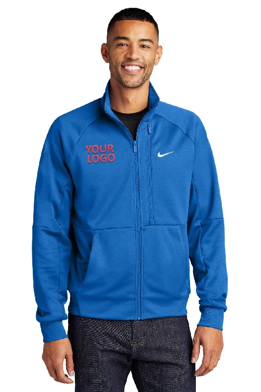 Men's Coats for LayeringNike Full-Zip Chest Swoosh Custom Jackets, Royal