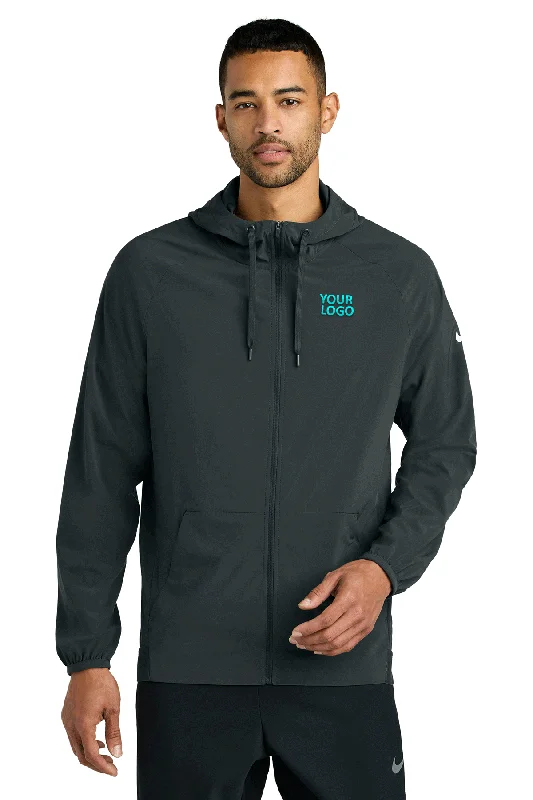 Men's Coats for AutumnNike Pro Hooded Custom Jackets, Anthracite