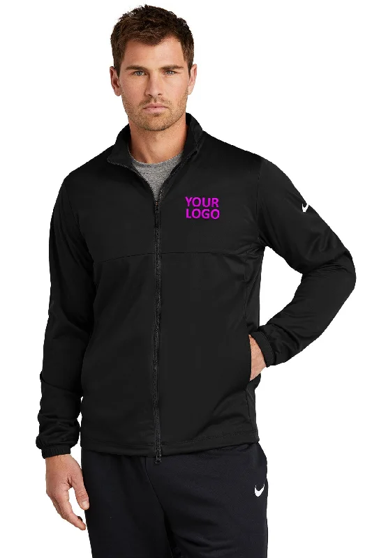 Men's Coats with Quick-Dry FabricNike Storm-FIT Full-Zip Custom Jackets, Black
