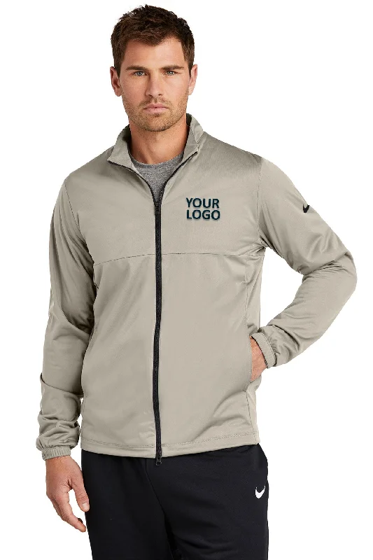 Men's Coats for RunningNike Storm-FIT Full-Zip Custom Jackets, Stone