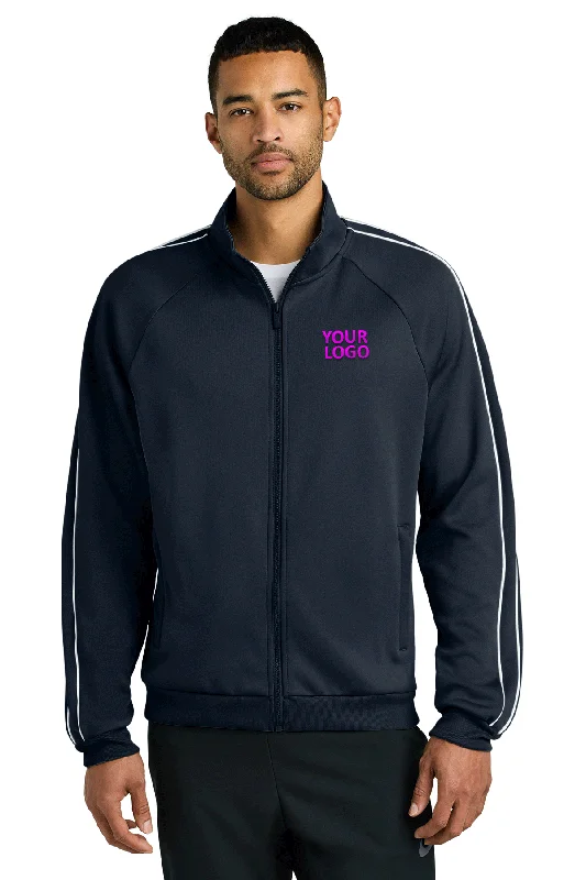 Men's Coats with ZippersNike Track Custom Jackets, Navy