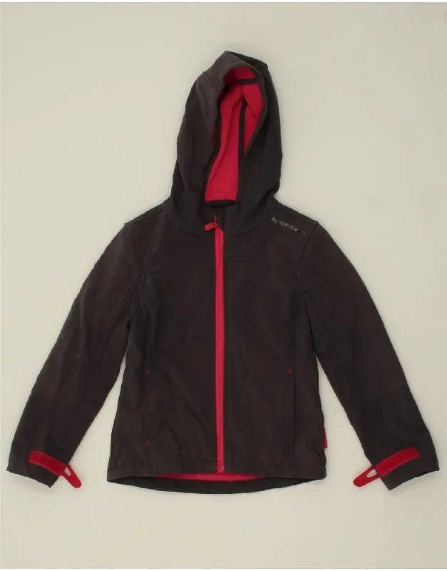 Comfortable Men's ParkasNORTHVILLE Girls Hooded Windbreaker Jacket 5-6 Years Black Polyester Comfortable Men's ParkasNORTHVILLE Girls Hooded Windbreaker Jacket 5-6 Years Black Polyester
