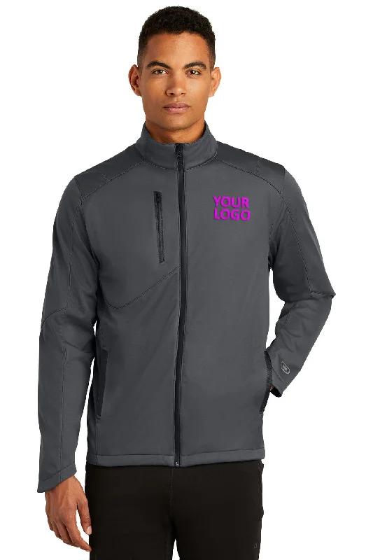 Men's Coats for Short MenOGIO ENDURANCE Crux Custom Soft Shell Jackets, Gear Grey