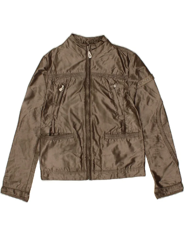 Men's Coats with Hidden PocketsPEUTEREY Girls Bomber Jacket 9-10 Years Brown Polyester Men's Coats with Hidden PocketsPEUTEREY Girls Bomber Jacket 9-10 Years Brown Polyester