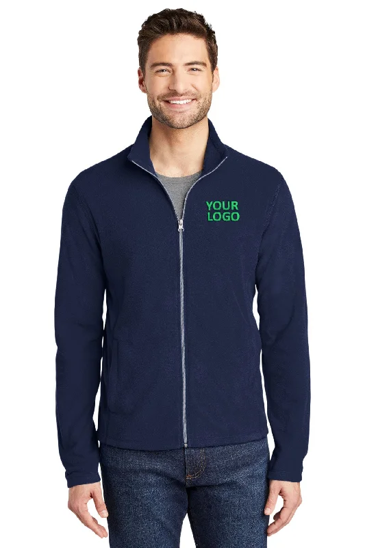 Men's Coats for Outdoor ActivitiesPort Authority MicroFleece Customized Jackets, True Navy Men's Coats for Outdoor ActivitiesPort Authority MicroFleece Customized Jackets, True Navy