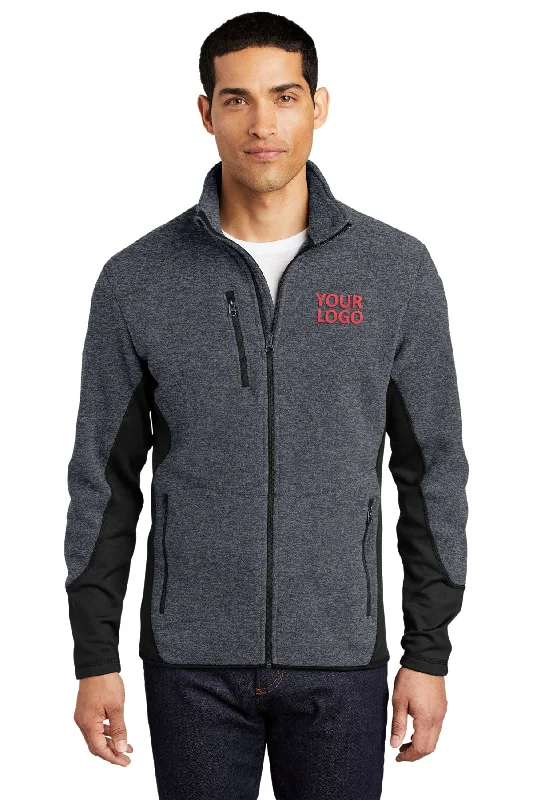Men's Coats with Stretch FabricPort Authority R-Tek Pro Fleece Branded Full-Zip Jackets, Charcoal Heather/ Black Men's Coats with Stretch FabricPort Authority R-Tek Pro Fleece Branded Full-Zip Jackets, Charcoal Heather/ Black